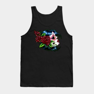 Classic Tattoo Style Sugar Skull Tank Top